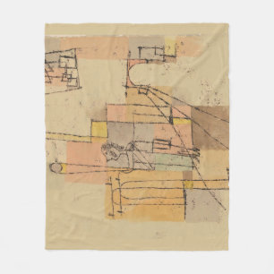 Paul Klee Before the Festivity Fleece Blanket