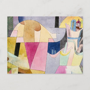 Paul Klee, Black Columns in a Landscape, Postcard