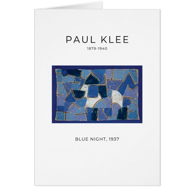 Paul Klee, Blue Night (1937) - Fine Art Card (Front)