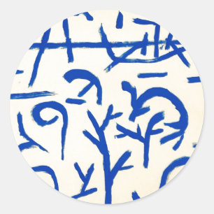 Paul Klee: Boats in the Flood Classic Round Sticker