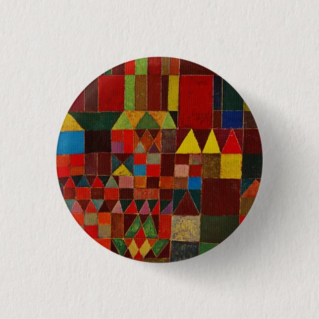 Paul Klee Castle And Sun 3 Cm Round Badge (Front)