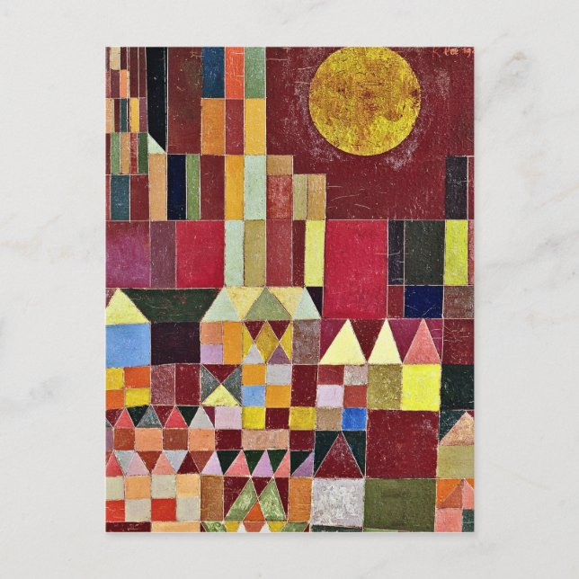Paul Klee - Castle And Sun Postcard (Front)