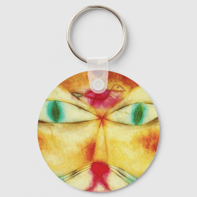 Paul Klee Cat and Bird Key Chain (Front)