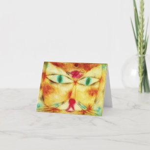 Paul Klee Cat and Bird Note Card