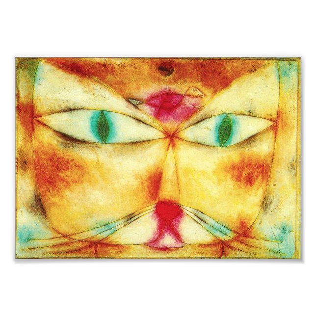 Paul Klee Cat and Bird Photo Print (Front)
