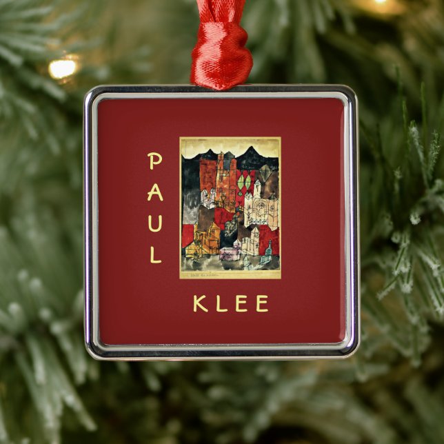 Paul Klee - City of Churches Metal Ornament (Tree)