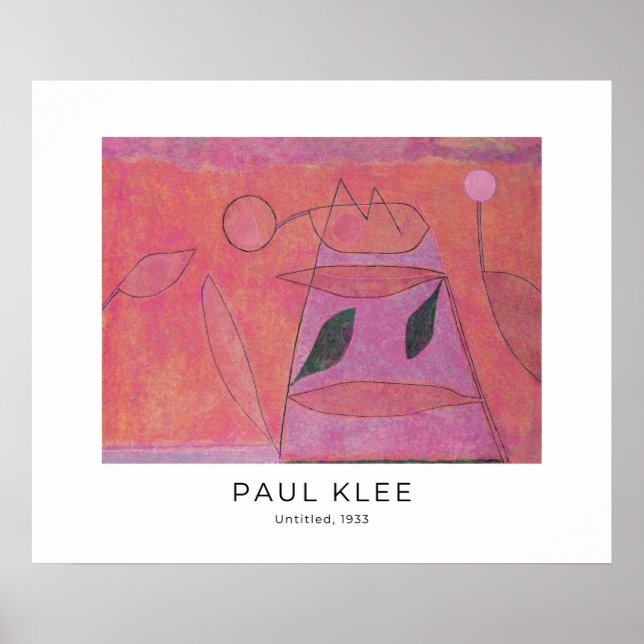 Paul Klee, Colourful Abstract Modern Fine Art Poster (Front)