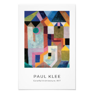 Paul Klee, Colourful Architecture - Abstract Art Photo Print