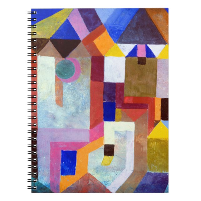 Paul Klee Colourful Architecture Notebook (Front)