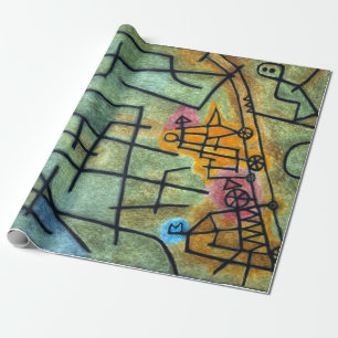 Paul Klee Conquest of the Mountain Wrapping Paper