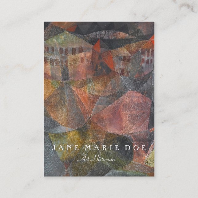 Paul Klee Das Hotel Customisable Business Card (Front)