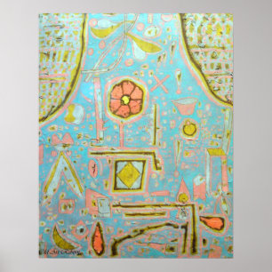 Paul Klee Efflorescence Poster