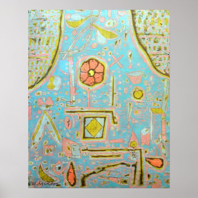 Paul Klee Efflorescence Poster (Front)