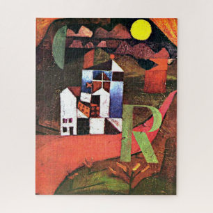 Paul Klee, FAMOUS ART, Villa R Jigsaw Puzzle