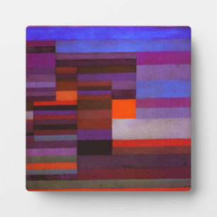 Paul Klee Fire in the Evening Plaque