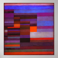 Paul Klee Fire in the Evening Poster