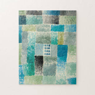 Paul Klee, First House in a Settlement - Colourful Jigsaw Puzzle
