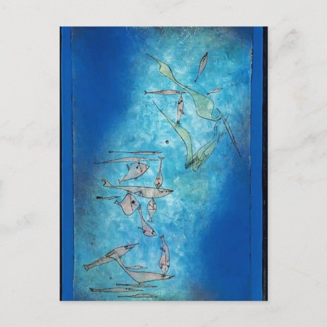 Paul Klee- Fish Image Postcard (Front)