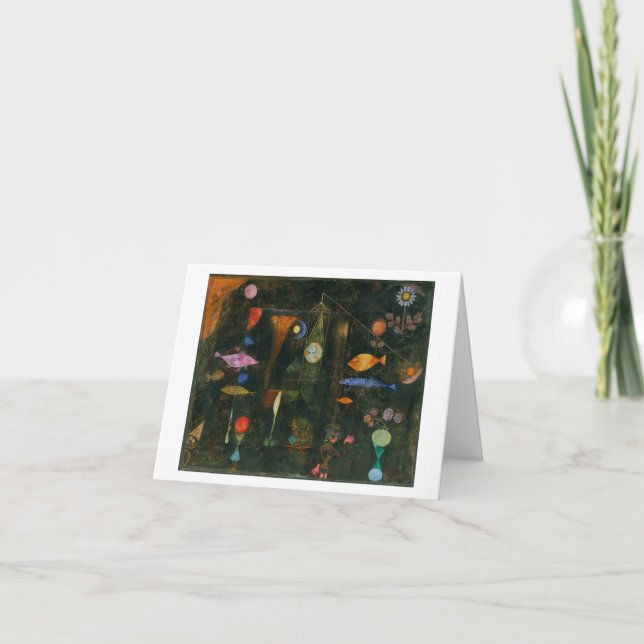 Paul Klee, "Fish Magic," 1925 Note Card (Front)