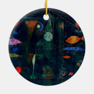 Paul Klee Fish Magic Abstract Painting Graphic Art Ceramic Ornament