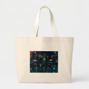 Paul Klee Fish Magic Abstract Painting Graphic Art Large Tote Bag