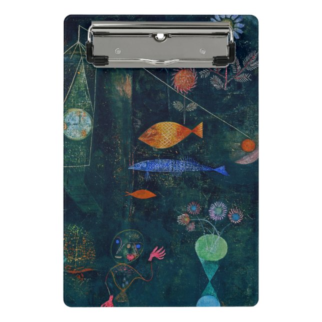 Paul Klee Fish Magic Abstract Painting Graphic Art Mini Clipboard (Front)