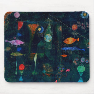 Paul Klee Fish Magic Abstract Painting Graphic Art Mouse Pad