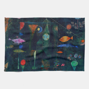 Paul Klee Fish Magic Abstract Painting Graphic Art Tea Towel