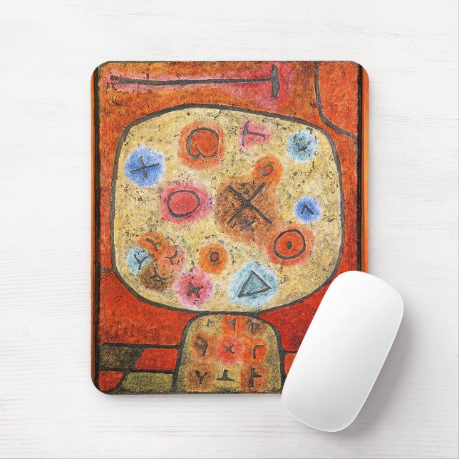 Paul Klee, Flowers in Stone, Mouse Pad (With Mouse)