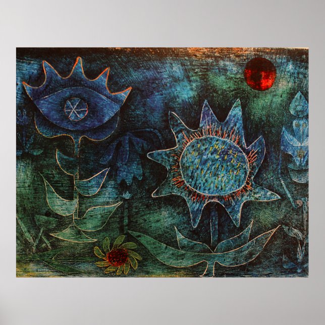 Paul Klee Flowers In The Night Poster (Front)