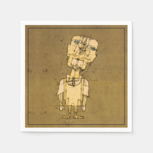 Paul Klee Ghost of a Genius Vintage Abstract Art Napkin