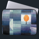 Paul Klee Harbinger of Autumn. Blue geometric art  Laptop Sleeve<br><div class="desc">Paul Klee "The Harbinger of Autumn" laptop sleeve. Watercolor blue nature geometric vintage art.</div>