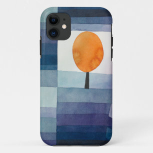 Paul Klee Harbinger of Autumn Blue Modern Abstract iPhone 11 Case