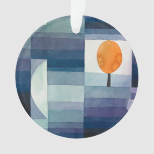 Paul Klee Harbinger of Autumn Blue Modern Abstract Ornament