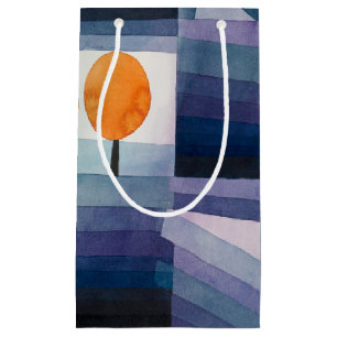 Paul Klee Harbinger of Autumn Blue Modern Abstract Small Gift Bag