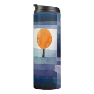 Paul Klee Harbinger of Autumn Blue Modern Abstract Thermal Tumbler