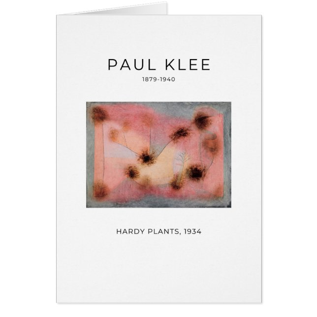 Paul Klee, Hardy Plants (1934) - Fine Art Card (Front)