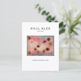 Paul Klee, Hardy Plants - Modern Abstract Art Postcard