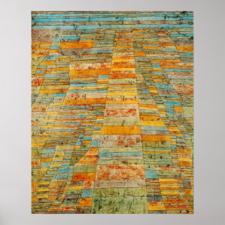 Paul Klee Highway and byways Poster