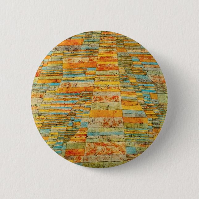 Paul Klee Highways and Byways Button (Front)