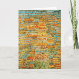 Paul Klee Highways and Byways Greeting Card