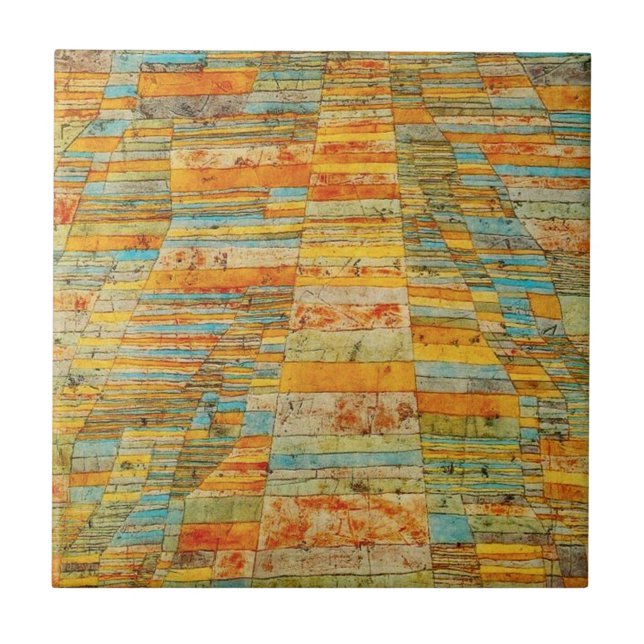Paul Klee Highways and Byways Tile (Front)