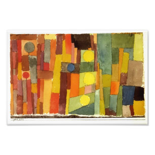 Paul Klee In The Style Of Kairouan Watercolor Art Photo Print
