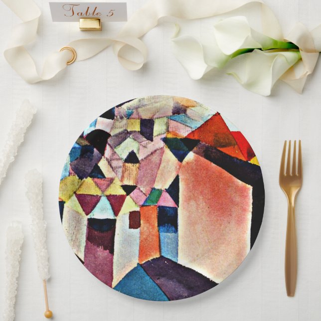 Paul Klee, Insight into a City, Paper Plate (Wedding)