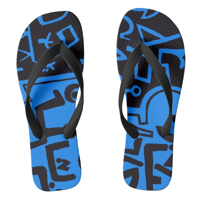 Paul Klee Inspired Flip Flops (Footbed)