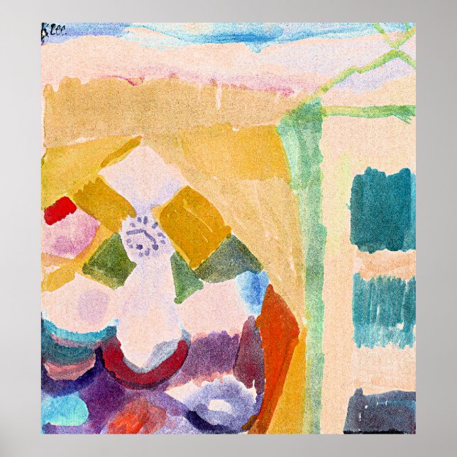 Paul Klee - Interior with the Clock Poster (Front)