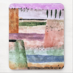 Paul Klee, Landscape with Poplars, Mouse Pad