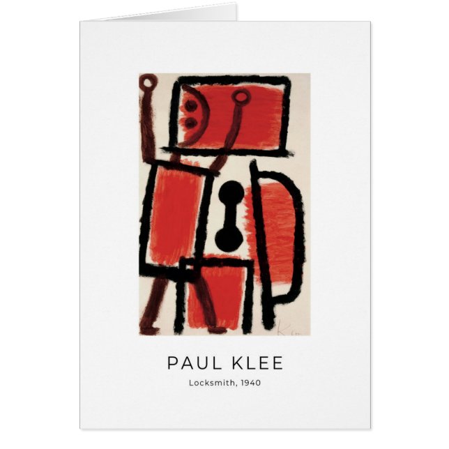 Paul Klee, Locksmith (1940) - Fine Art Card (Front)