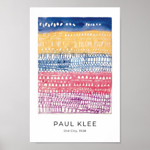 Paul Klee, Old City, 1928 - Colourful Abstract Art Poster