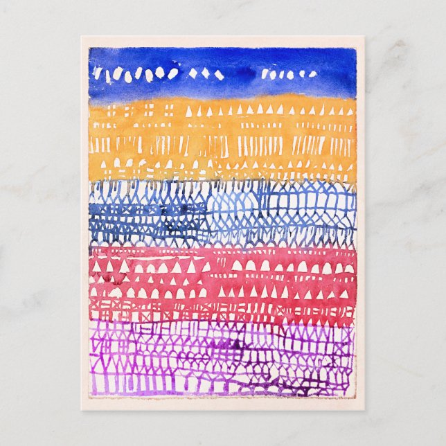 Paul Klee - Old City,  Postcard (Front)